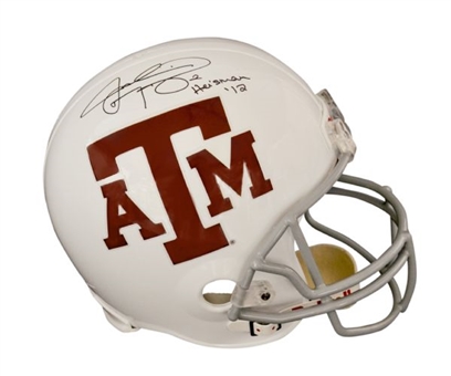 Johnny Manziel Signed Texas A&M Helmet 